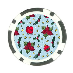 Colorful Funny Christmas Pattern Poker Chip Card Guard (10 Pack) by Vaneshart