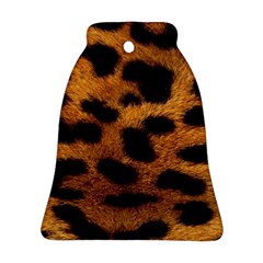 Leopard Skin Pattern Background Bell Ornament (two Sides) by Vaneshart
