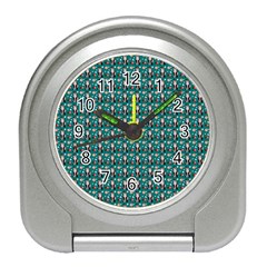 Chrix Pat Teal Travel Alarm Clock by snowwhitegirl