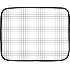 Aesthetic Black And White Grid Paper Imitation Double Sided Fleece Blanket (mini)  by genx