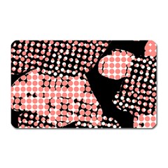 Abstrait Effet Formes Noir/rose Magnet (rectangular) by kcreatif