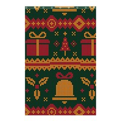 Knitted Christmas Pattern Shower Curtain 48  X 72  (small)  by Vaneshart