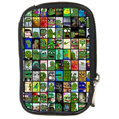 Pepe The Frog Memes Of 2019 Picture Patchwork Pattern Compact Camera Leather Case by snek