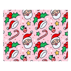 Colorful Funny Christmas Pattern Santa Claus Double Sided Flano Blanket (large)  by Vaneshart