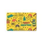 Colorful Funny Christmas Pattern Cool Ho Ho Ho Lol Magnet (Name Card)