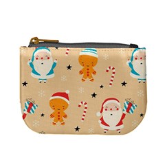 Funny Christmas Pattern Background Mini Coin Purse by Vaneshart