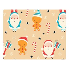 Funny Christmas Pattern Background Double Sided Flano Blanket (large)  by Vaneshart