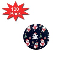 Colourful Funny Christmas Pattern 1  Mini Magnets (100 Pack)  by Vaneshart