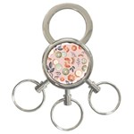 Hygge Seamless Pattern 3-Ring Key Chain