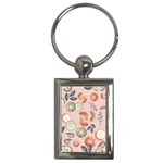 Hygge Seamless Pattern Key Chain (Rectangle)