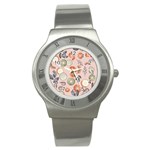 Hygge Seamless Pattern Stainless Steel Watch