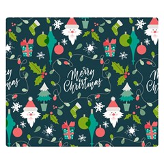 Funny Christmas Pattern Background Double Sided Flano Blanket (small)  by Vaneshart