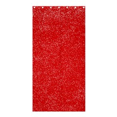 Modern Red And White Confetti Pattern Shower Curtain 36  X 72  (stall)  by yoursparklingshop