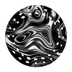 Wave Abstract Lines Ornament (round Filigree) by HermanTelo