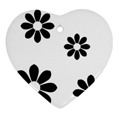 Land Of Flowers Ornament (heart) by moonlightladybug