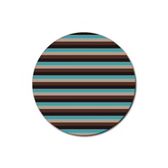 Stripey 1 Rubber Coaster (round)  by anthromahe