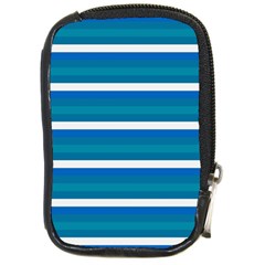 Stripey 3 Compact Camera Leather Case by anthromahe