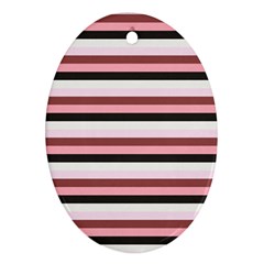 Stripey 5 Ornament (oval) by anthromahe