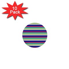 Stripey 6 1  Mini Buttons (10 Pack)  by anthromahe