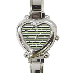 Stripey 8 Heart Italian Charm Watch by anthromahe