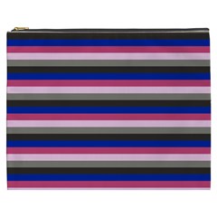 Stripey 9 Cosmetic Bag (xxxl) by anthromahe