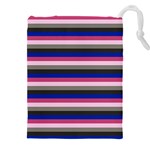 Stripey 9 Drawstring Pouch (4XL) Front