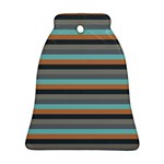 Stripey 10 Bell Ornament (Two Sides) Front