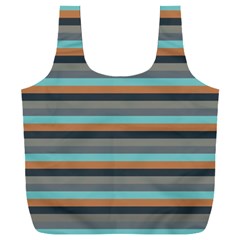 Stripey 10 Full Print Recycle Bag (xxl) by anthromahe