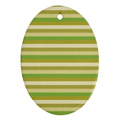 Stripey 11 Ornament (oval) by anthromahe