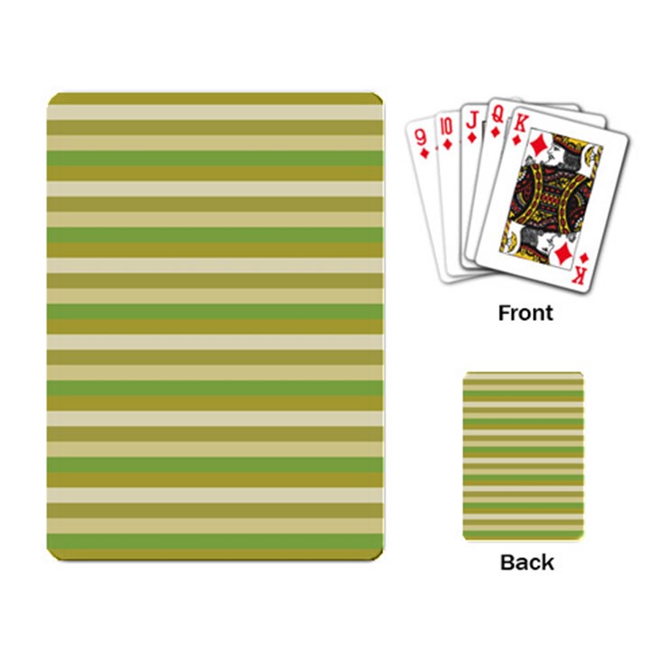 Stripey 11 Playing Cards Single Design (Rectangle)