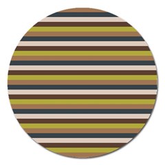 Stripey 12 Magnet 5  (round) by anthromahe