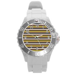 Stripey 12 Round Plastic Sport Watch (l) by anthromahe