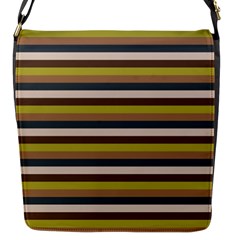 Stripey 12 Flap Closure Messenger Bag (s) by anthromahe