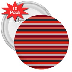 Stripey 13 3  Buttons (10 Pack)  by anthromahe