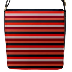 Stripey 13 Flap Closure Messenger Bag (s) by anthromahe