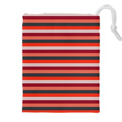 Stripey 13 Drawstring Pouch (4xl) by anthromahe