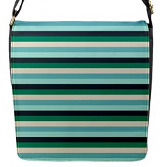 Stripey 14 Flap Closure Messenger Bag (s) by anthromahe