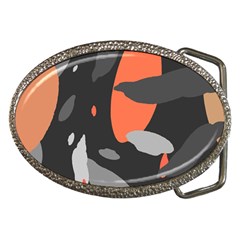 Pattern Formes Corail/noir Belt Buckles by kcreatif