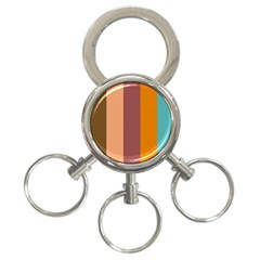 Stripey 15 3-ring Key Chain by anthromahe