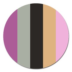 Stripey 16 Magnet 5  (round) by anthromahe