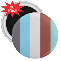 Stripey 17 3  Magnets (10 Pack)  by anthromahe