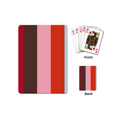 Stripey 19 Playing Cards Single Design (mini) by anthromahe