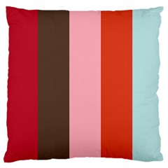 Stripey 19 Large Flano Cushion Case (two Sides) by anthromahe