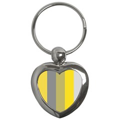 Stripey 21 Key Chain (heart) by anthromahe