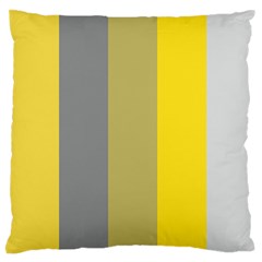 Stripey 21 Large Flano Cushion Case (two Sides) by anthromahe