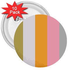 Stripey 23 3  Buttons (10 Pack)  by anthromahe