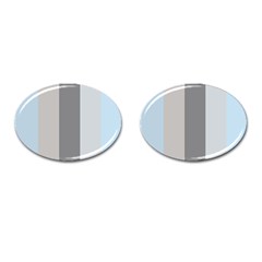 Stripey 24 Cufflinks (oval) by anthromahe