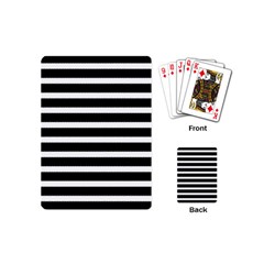 Black & White Stripes Playing Cards Single Design (mini) by anthromahe