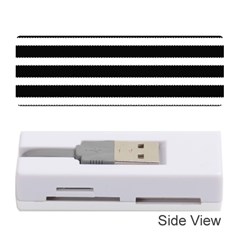 Black & White Stripes Memory Card Reader (stick) by anthromahe