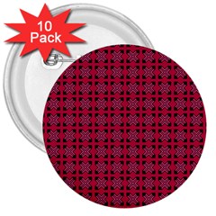 Df Ricky Purplish 3  Buttons (10 Pack)  by deformigo